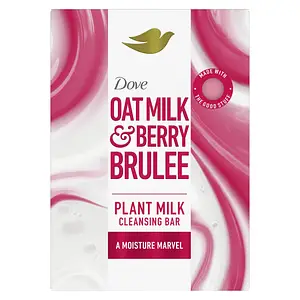 Dove Oat Milk & Berry Brulee Plant Milk Cleansing Bar