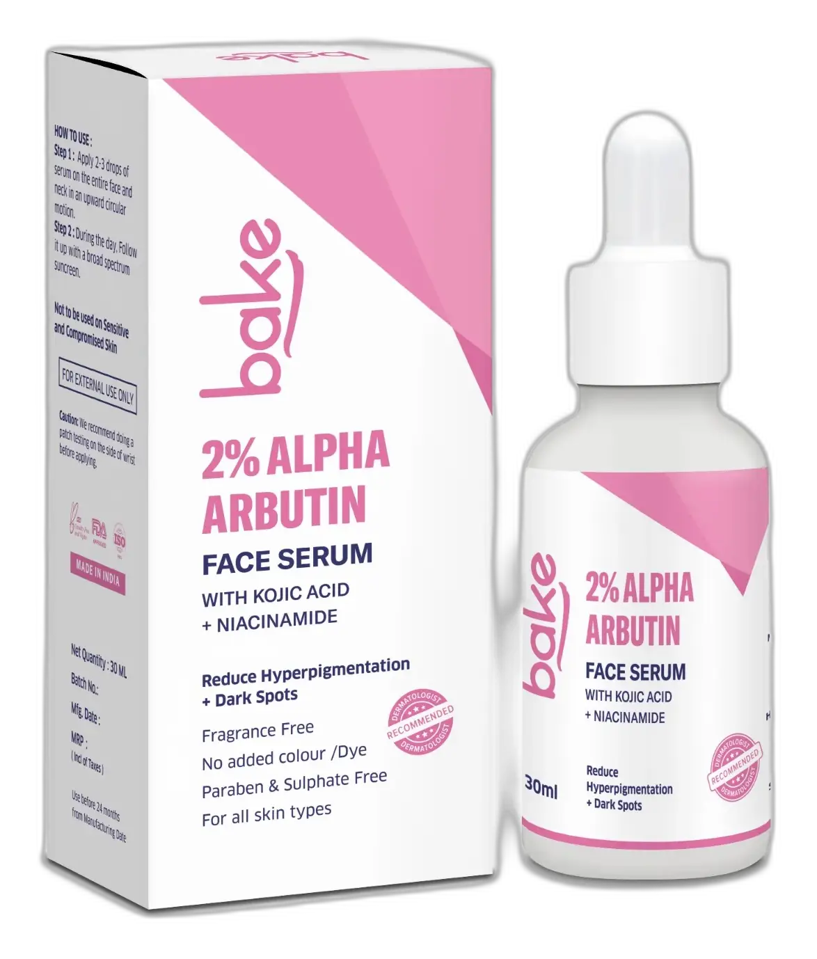 Bake 2% Alpha Arbutin Face Serum