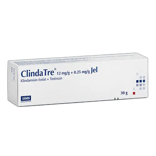 Assos Pharmaceuticals Clindatre 12 mg/g + 0.25 mg/g Jel