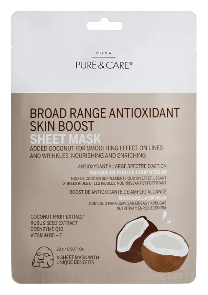 Puca – Pure & Care Broad Range Antioxidant Skin Boost Sheet Mask