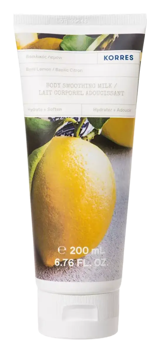 KORRES Body Smoothing Milk Basil Lemon