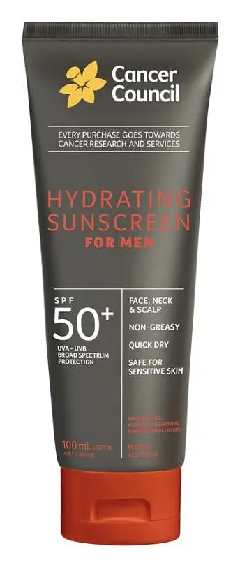 Cancer Council Hydrating Sunscreen For Men SPF 50+