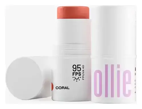 Ollie Bastão 3 Em 1 Blush SPF 95 Coral