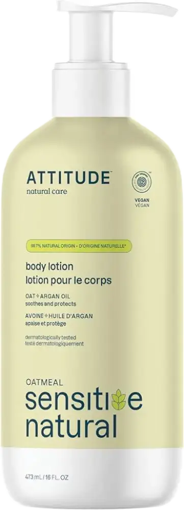 ATTITUDE Oatmeal Sensitive Natural Body Lotion Argan Oil