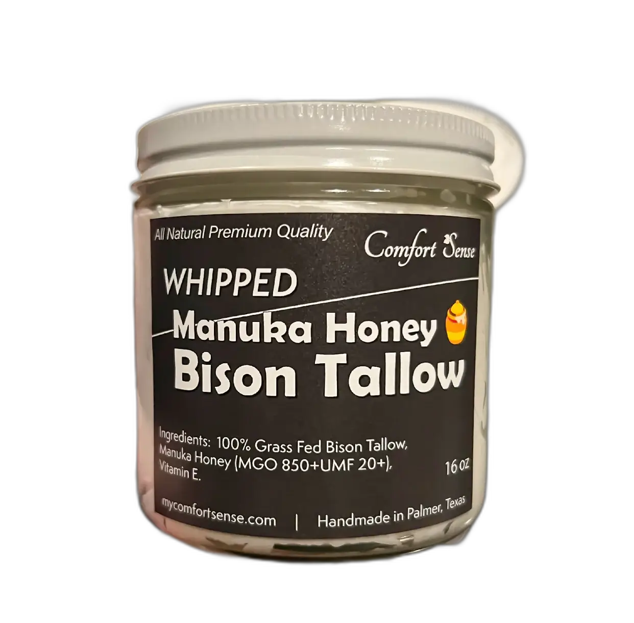 Comfort Sense Whipped Bison Tallow Cream With Manuka Honey