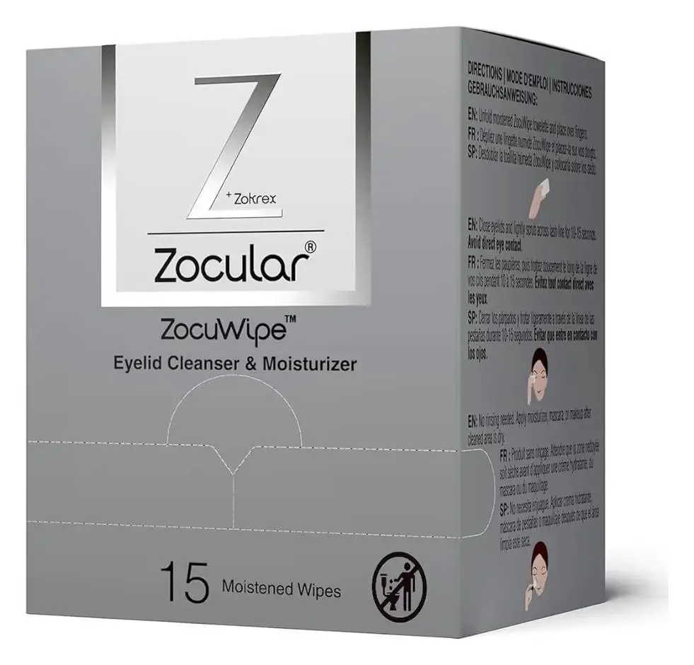Zocular ZocuWipe Eyelid Cleanser & Moisturizer