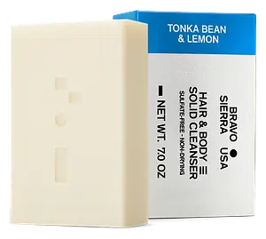 Bravo Sierra Hair & Body Solid Cleanser Tonka Bean & Lemon