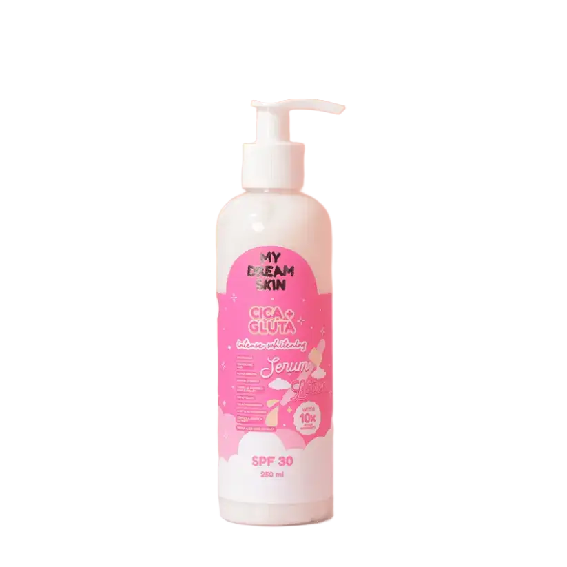 My Dream Skin Cica + Gluta Intense Whitening Serum Lotion SPF 30