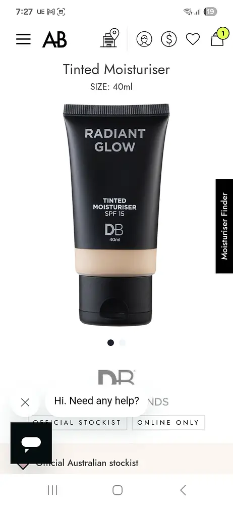 DB Cosmetics Radiant Glow Tinted Moisturiser