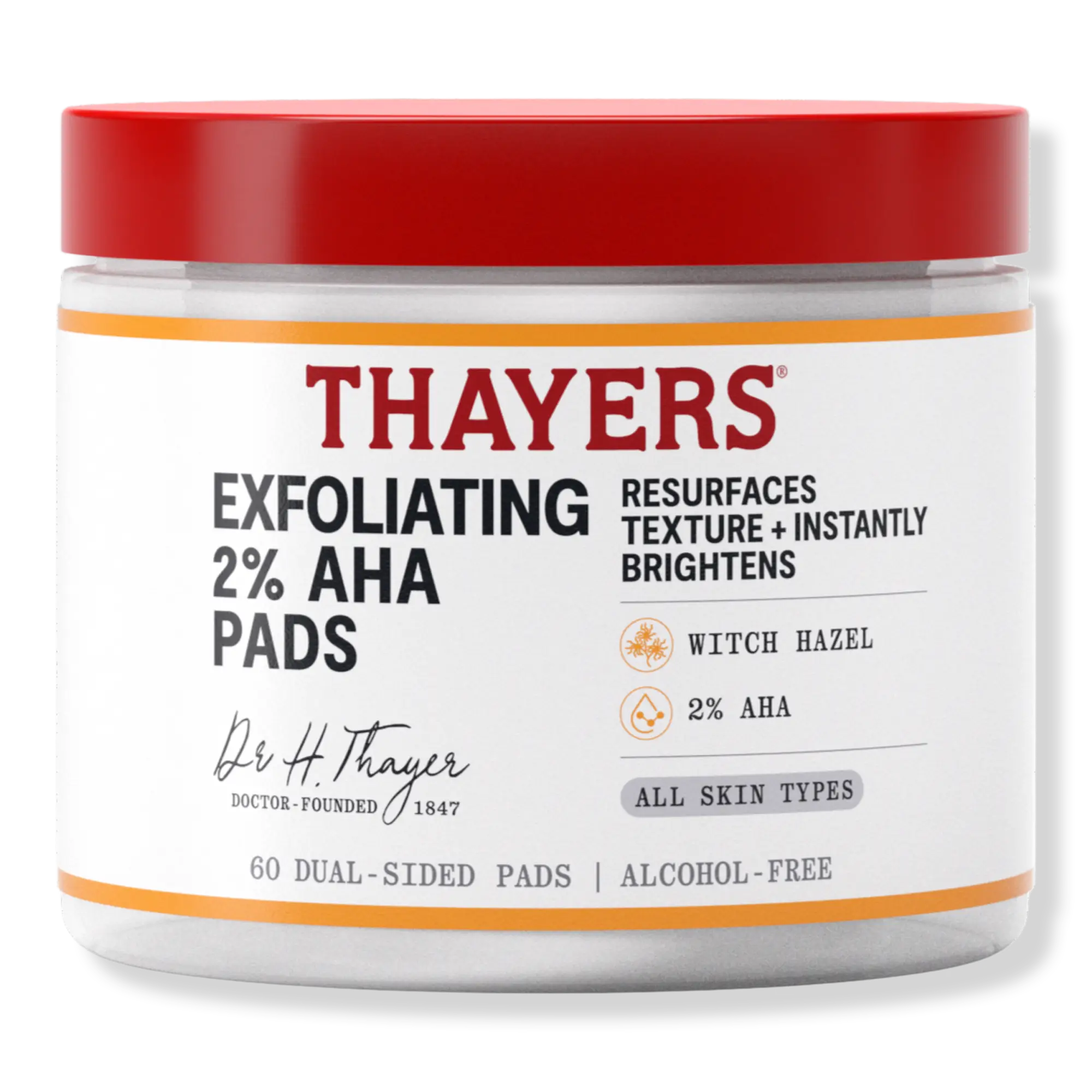 Thayers Exfoliating 2% AHA Pads
