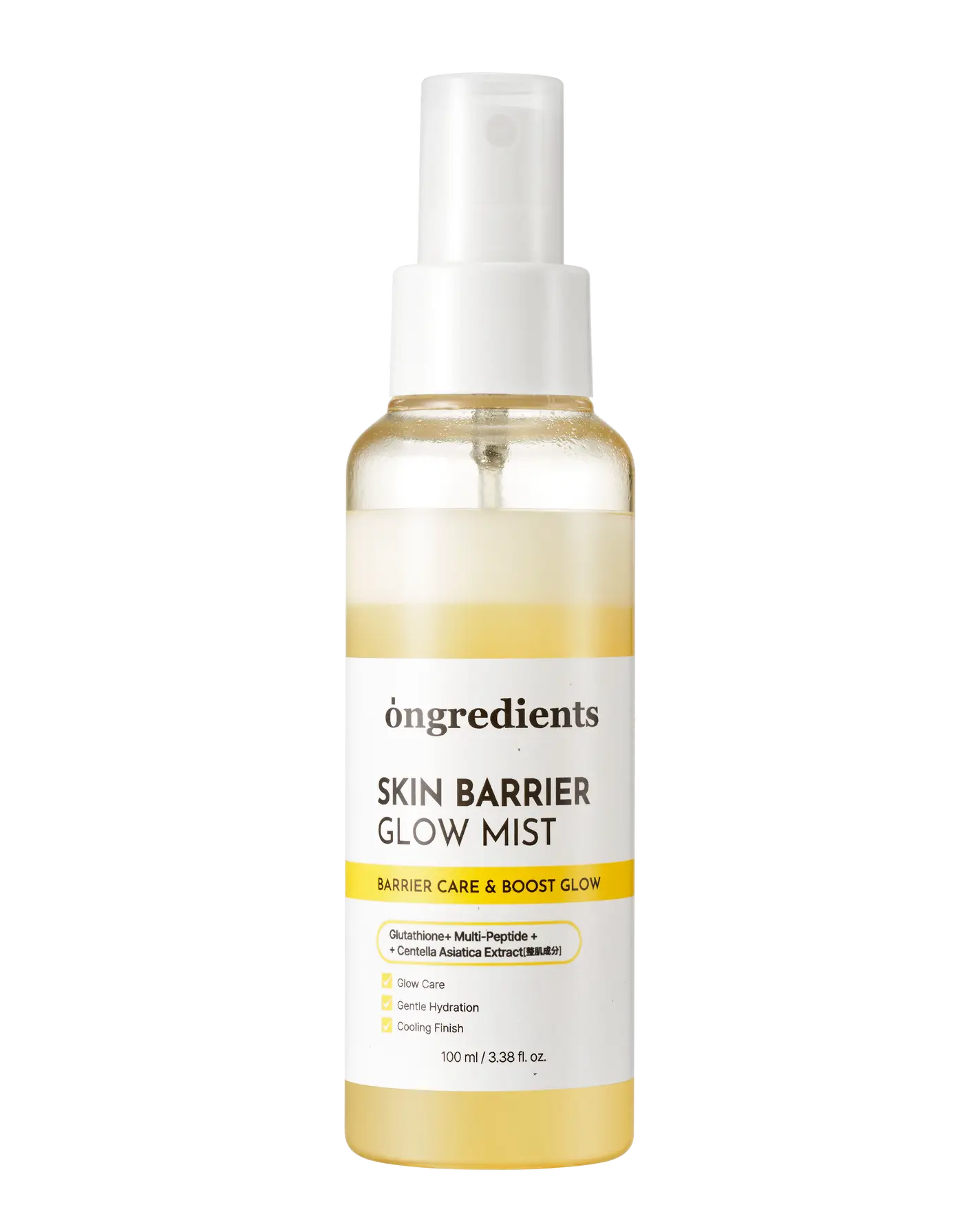 ongredients Skin Barrier Glow Mist
