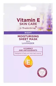 Superdrug Vitamin E Night Lavender Sheet Mask