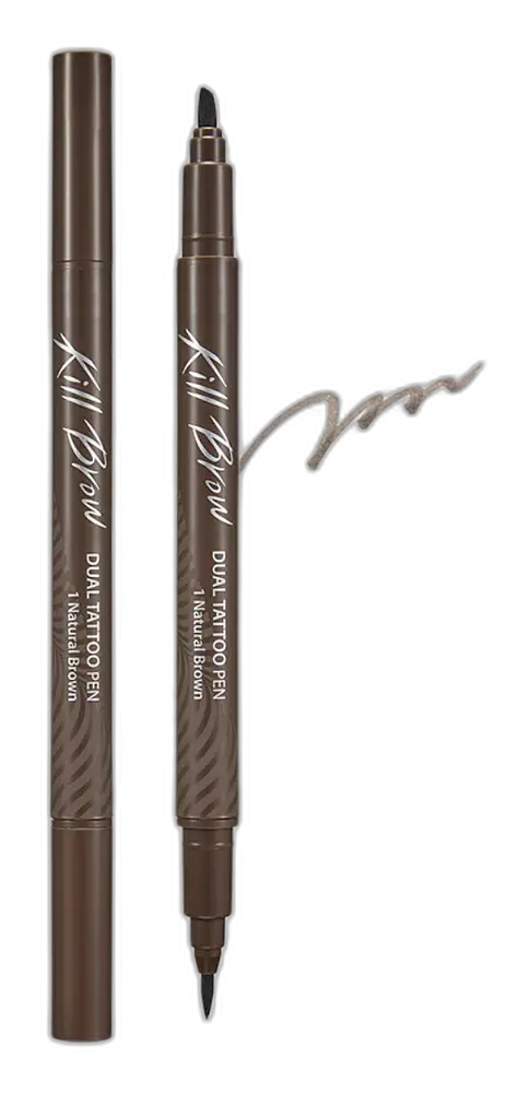 CLIO Kill Brow Dual Tattoo Pen Set 01 Natural Brown