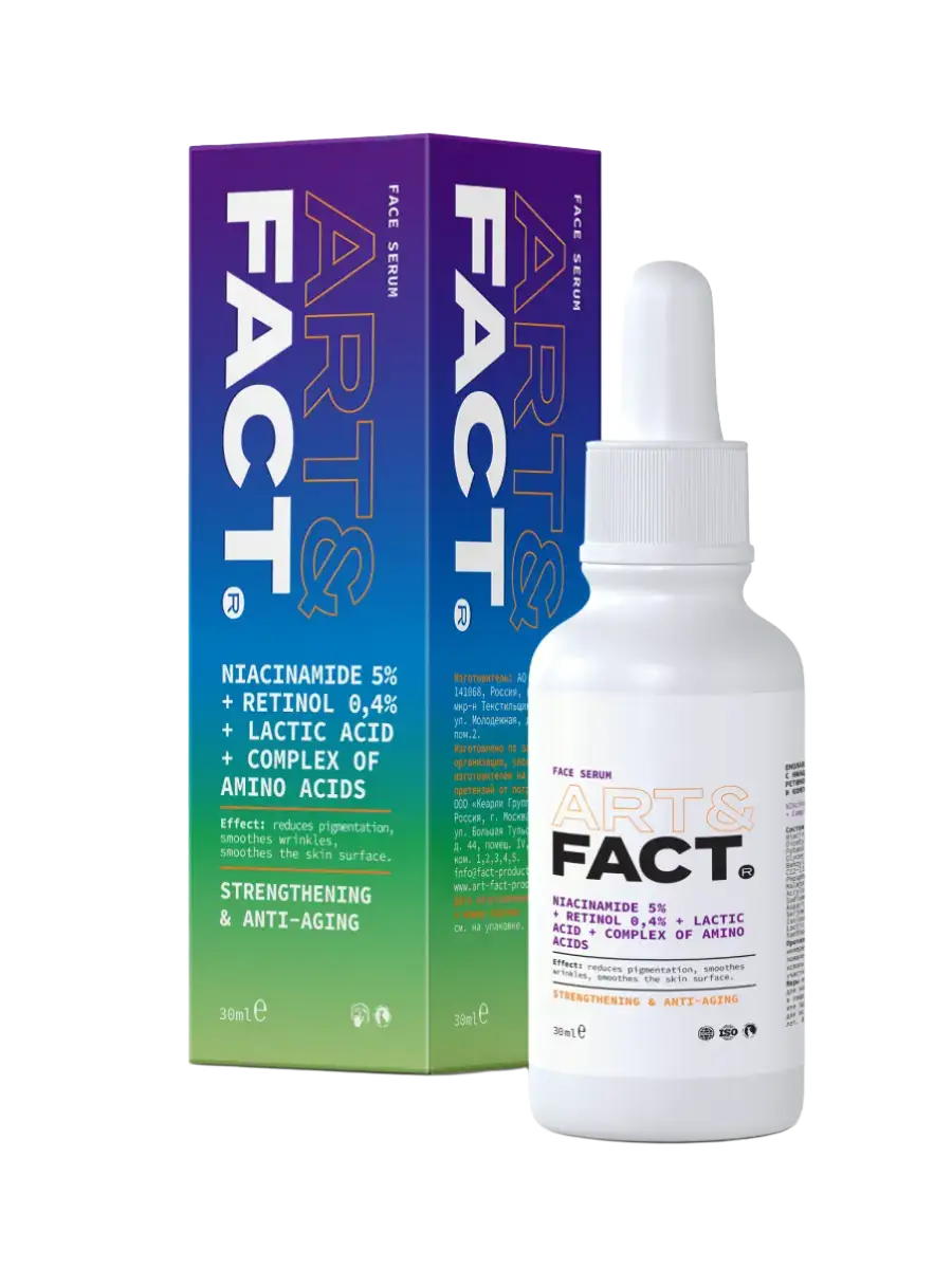 Art & Fact Niacinamide 5% + Retinol 0,4% + Lactic Acid + Complex Of Amino Acids Serum