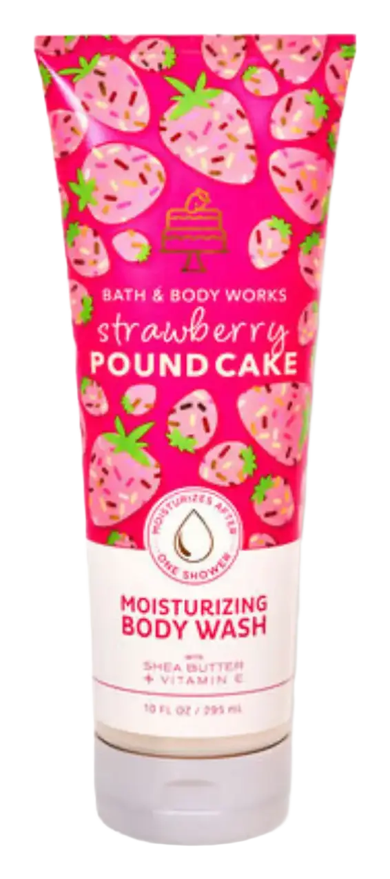 Bath & Body Works Moisturizing Body Wash Strawberry Pound Cake