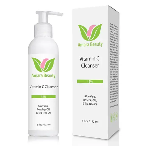 Amara Beauty VITAMIN C FACIAL CLEANSER 15% WITH ROSEHIP OIL & TEA TREE OIL