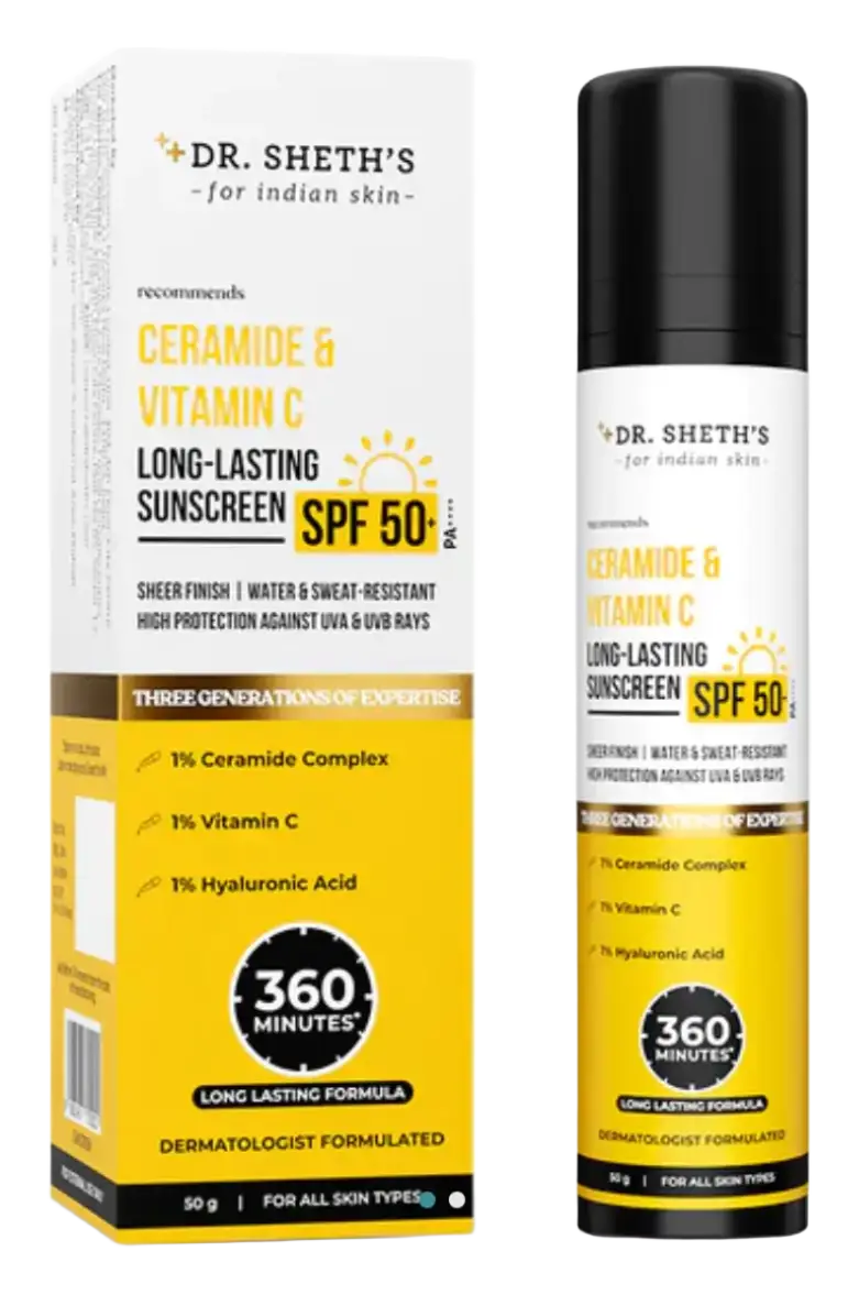 Dr. Sheth's Ceramide & Vitamin C Long Lasting Sunscreen SPF 50
