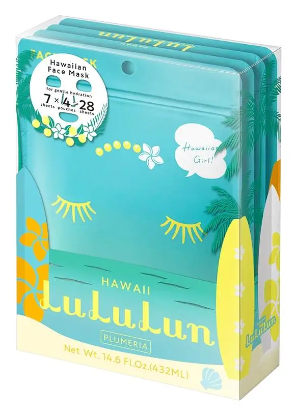 Lululun Travel Sheet Mask Hawaii Plumeria