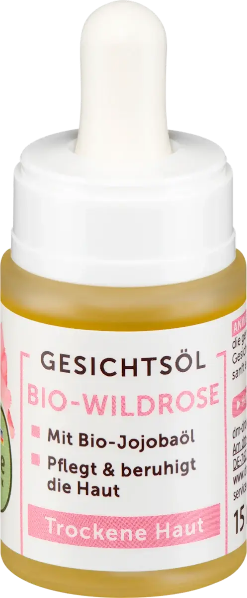 Alverde Naturkosmetik Gesichtsöl Bio-Wildrose