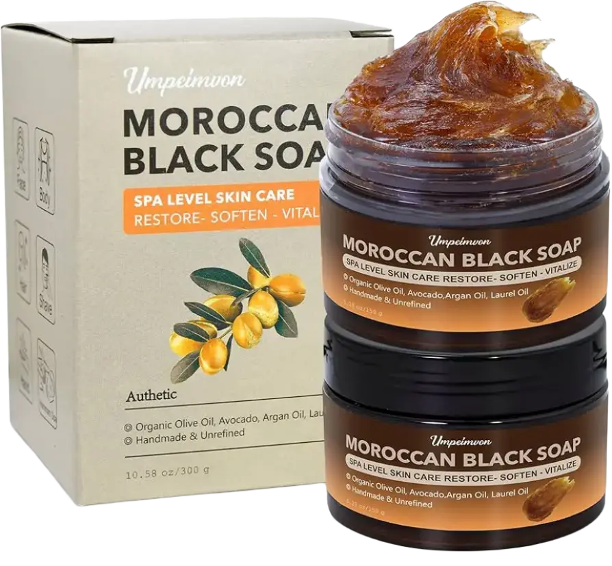 Umpeimvon Moroccan Black Soap