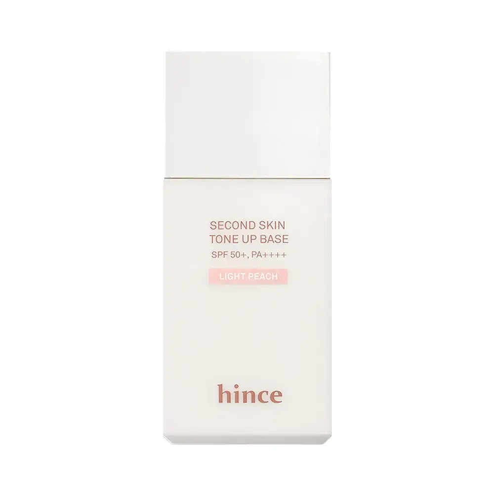 hince Second Skin Tone Up Base Light Peach