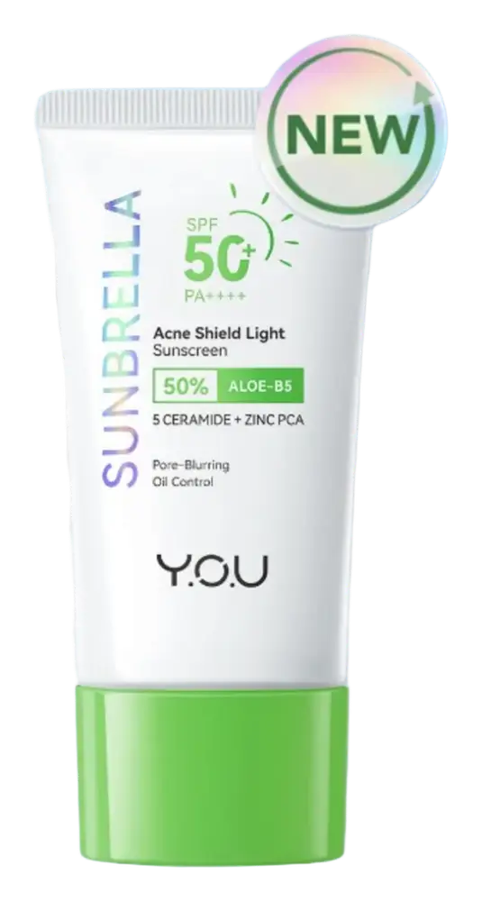 Y.O.U Sunbrella 50% Aloe-B5 Acne Shield Light Sunscreen SPF 50+ PA++++