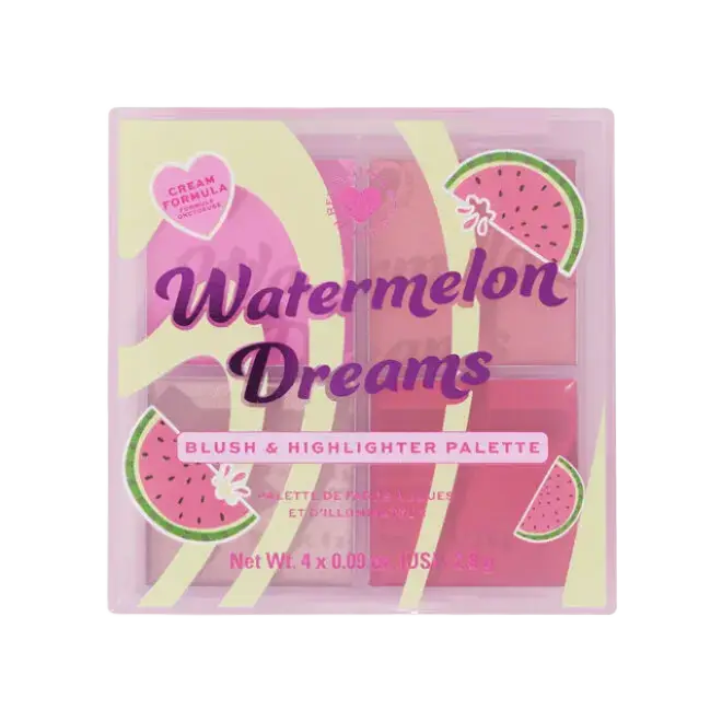 Revolution Beauty I Heart Revolution Watermelon Dreams Blush & Highlighter Quad
