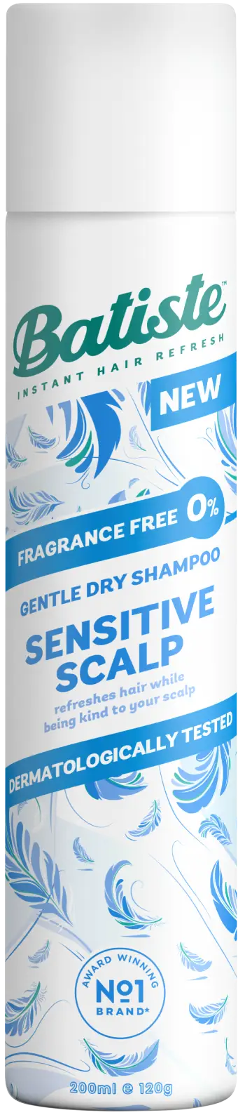 Batiste Sensitive Scalp Dry Shampoo Fragrance Free