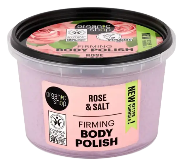Natura Siberica Organic Shop Firming Body Polish Rose And Salt