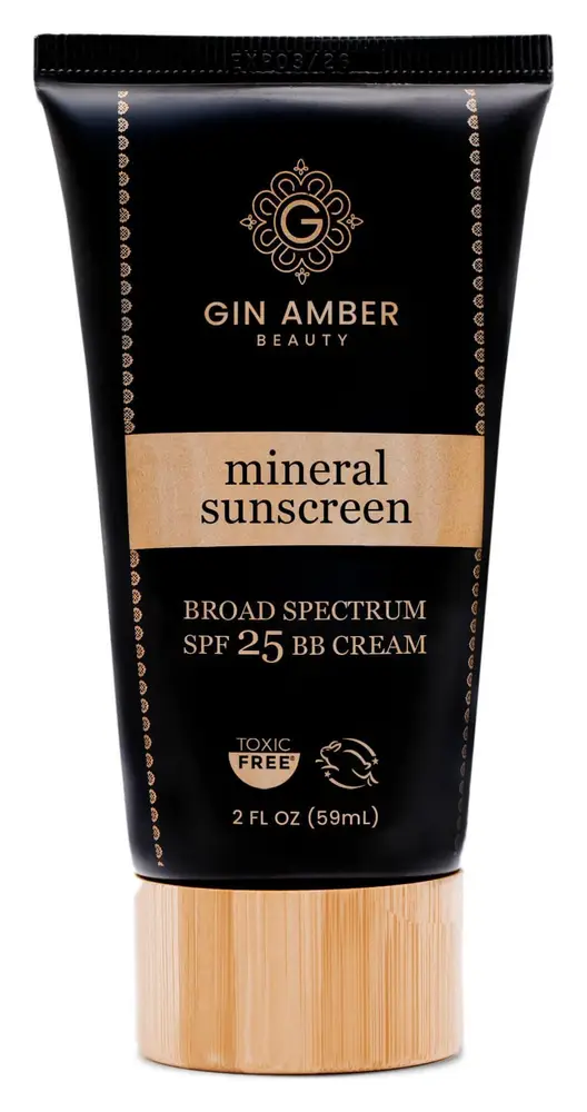 Gin Amber Beauty Mineral Sunscreen BB Cream SPF 25