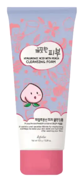 Esfolio Hyaluronic Acid Peach Cleansing Foam
