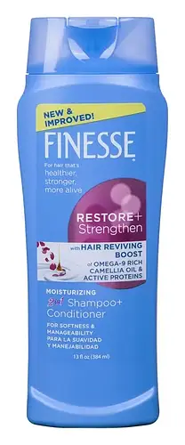 Finesse Restore + Strengthen Moisturizing 2 in 1 Shampoo and Conditioner