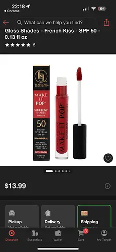 Black Girl Sunscreen Make it pop sungloss shades for lips with spf 50 French Kiss