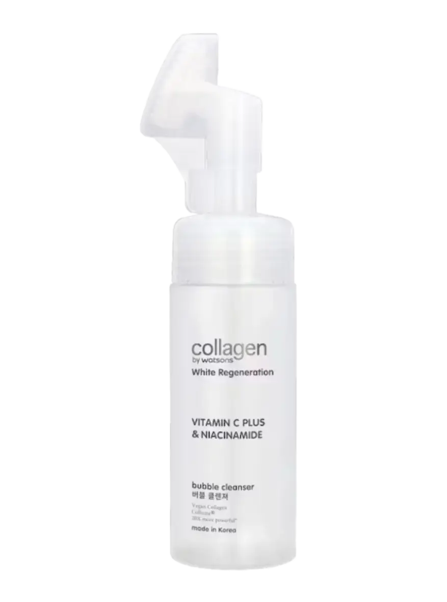 Watsons Collagen White Regeneration Vitamin C Plus & Niacinamide Bubble Cleanser
