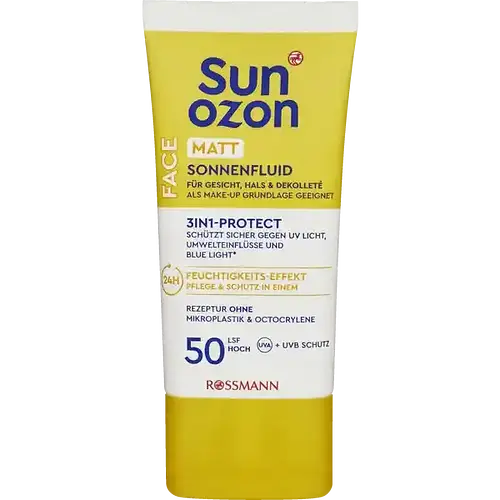 Sunozon Face Matt Sonnenfluid 3In1-Protect SPF 50