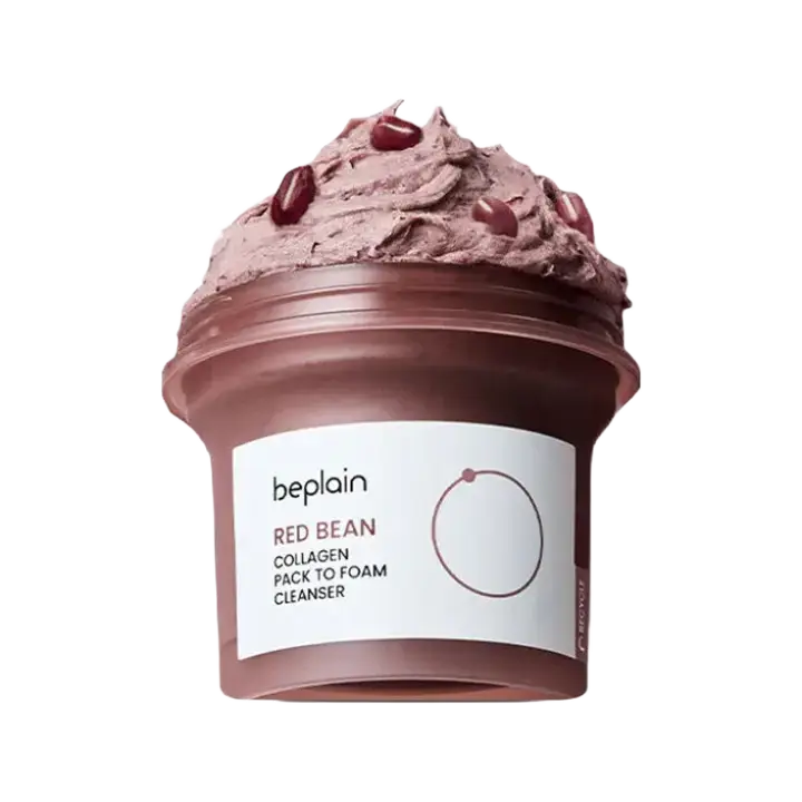 Beplain Red Bean Collagen Pack To Foam Cleanser