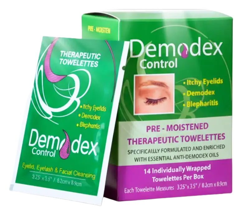 Ovante Demodex Control Pre-Moistened Therapeutic Towelettes