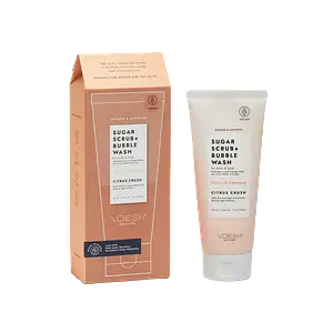 Voesh Shower & Empower Sugar Scrub + Bubble Wash Citrus Crush