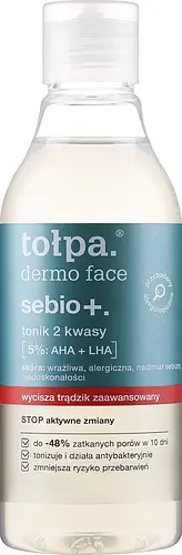 Tołpa Dermo Face Sebio+ Tonik 2 Kwasy 5% AHA + LHA
