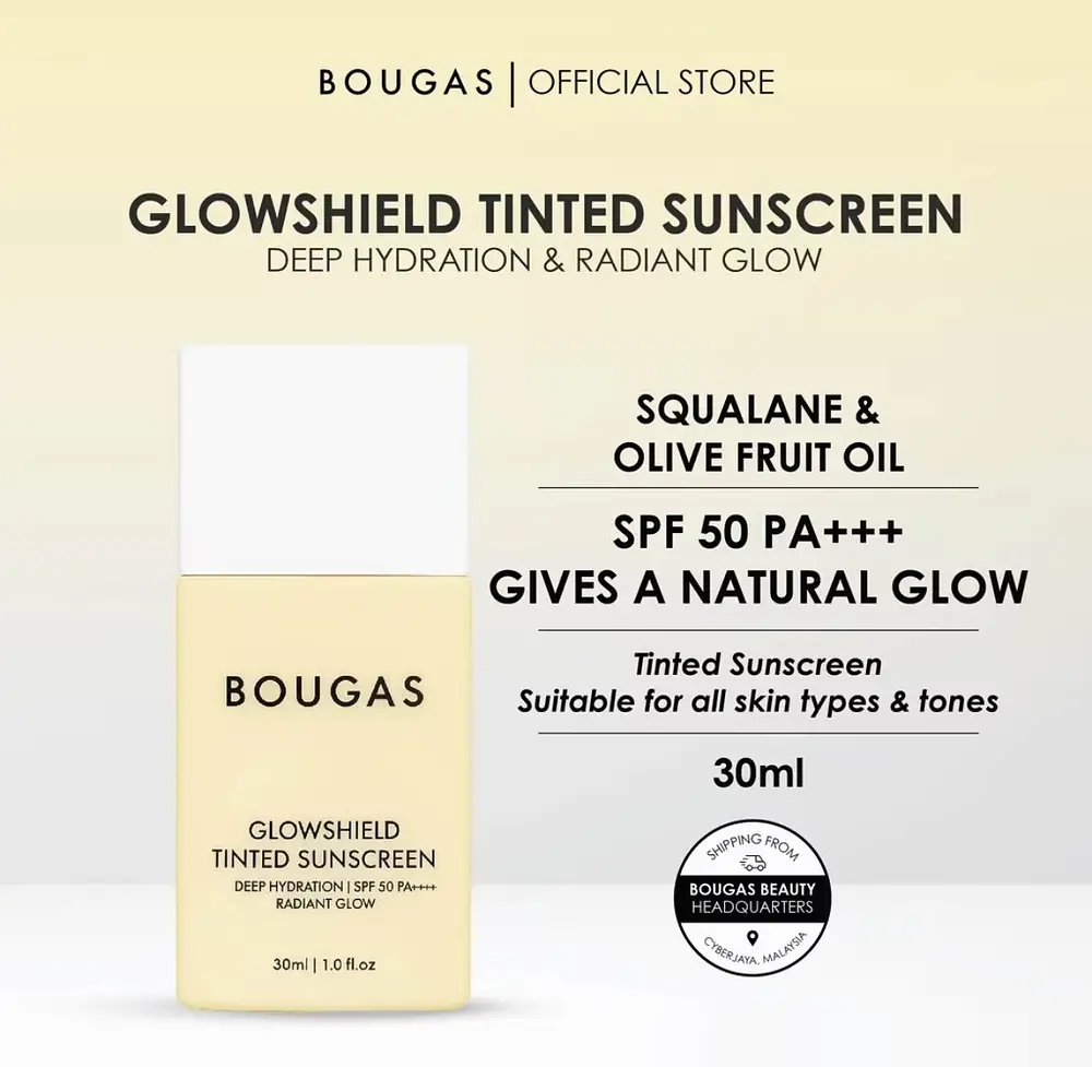 Bougas Beauty Glowshield Tinted Sunscreen