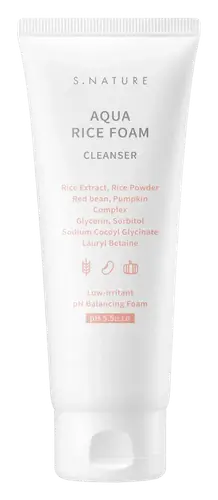 S.NATURE Aqua Rice Foam Cleanser