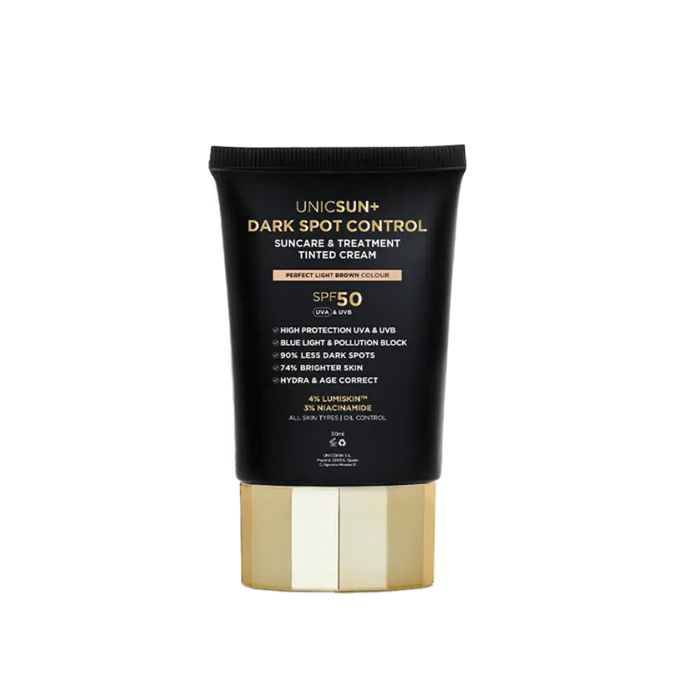 Unicskin Unicsun+ Dark Spot Control Suncare & Treatment Tinted Cream SPF 50 Perfect Light Brown Colour