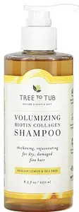 Tree to Tub Volumizing Biotin Collagen Shampoo Sicilian Lemon & Tea Tree