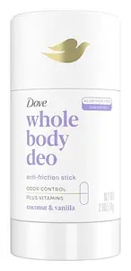 Dove Whole Body Deodorant Anti-Friction Stick Coconut & Vanilla