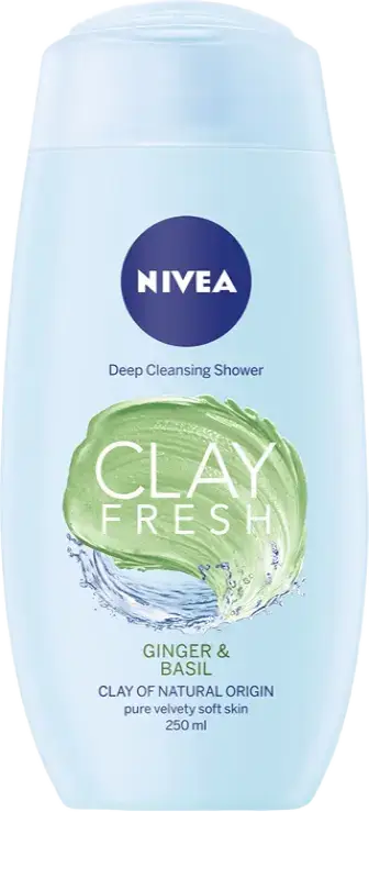 Nivea Clay Fresh Shower Gel Ginger & Basil
