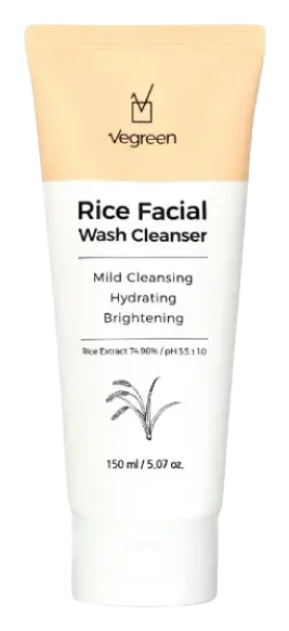 Vegreen Rice Facial Wash Cleanser