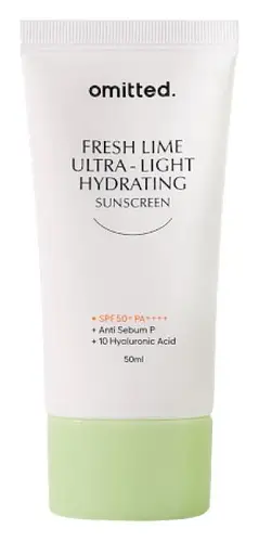 Omitted Fresh Lime Ultra Light & Hydrating Sunscreen SPF 50+