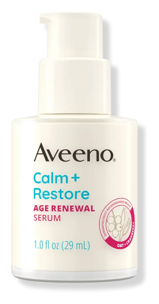 Aveeno Calm + Restore Age Renewal Serum for Sensitive Skin, Fragrance Free