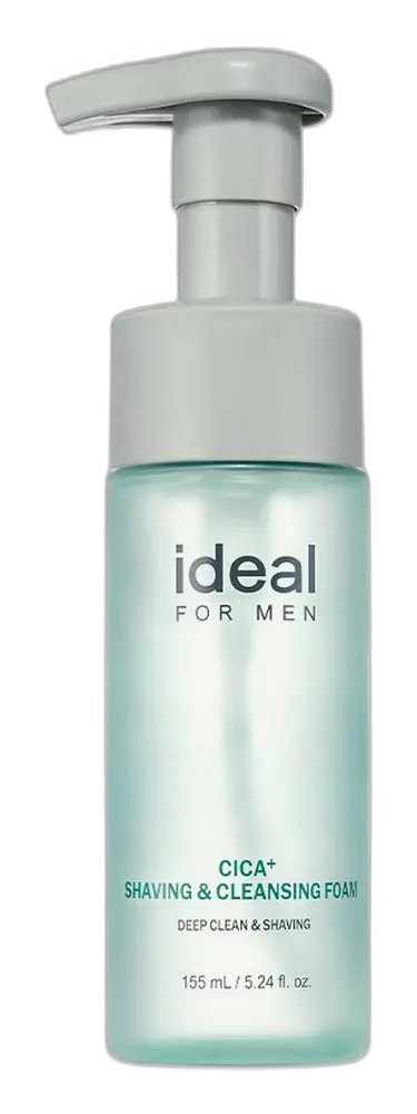 Ideal For Men Cica+ Shaving & Cleansing Foam