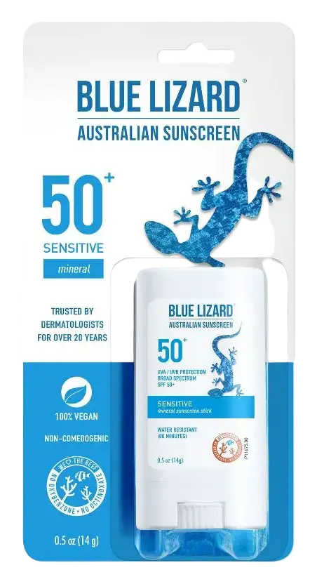 Blue Lizard Sensitive Mineral Sunscreen Stick SPF 50+